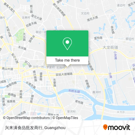 兴来满食品批发商行 map