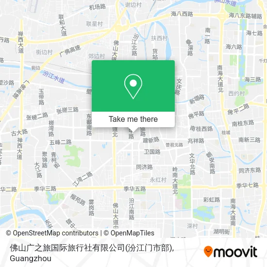 佛山广之旅国际旅行社有限公司(汾江门市部) map