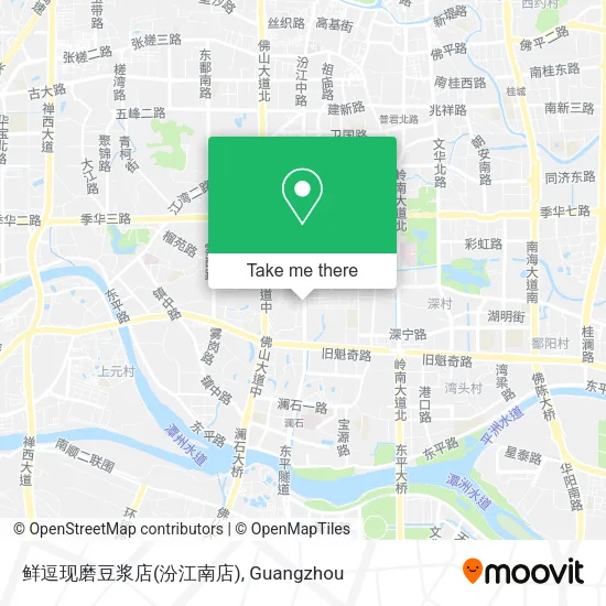 鲜逗现磨豆浆店(汾江南店) map