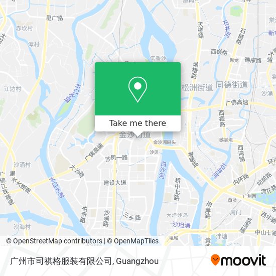 广州市司祺格服装有限公司 map