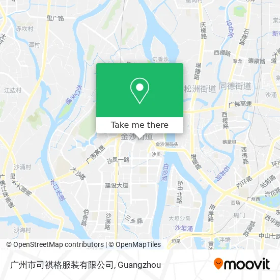 广州市司祺格服装有限公司 map