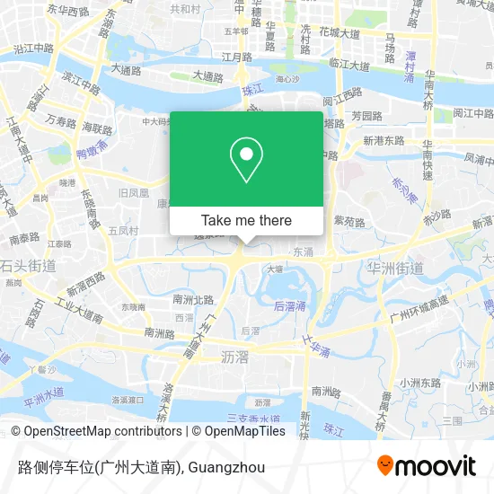 路侧停车位(广州大道南) map