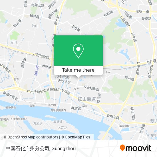 中国石化广州分公司 map