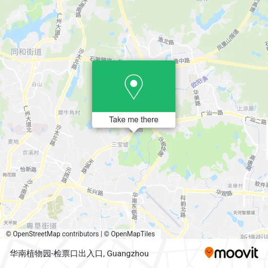 华南植物园-检票口出入口 map