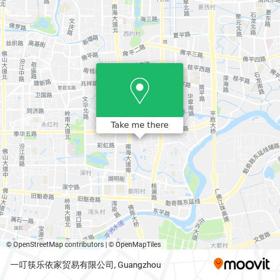 一叮筷乐依家贸易有限公司 map
