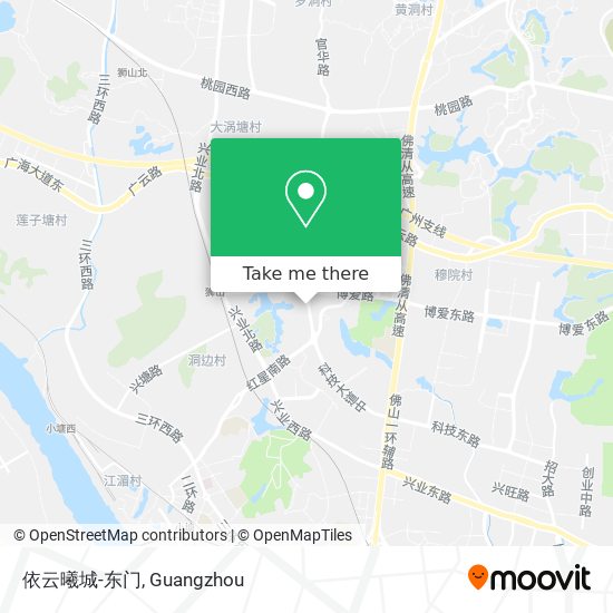 依云曦城-东门 map