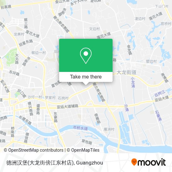 德洲汉堡(大龙街傍江东村店) map