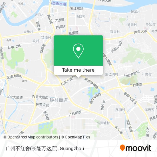 广州不红舍(长隆万达店) map