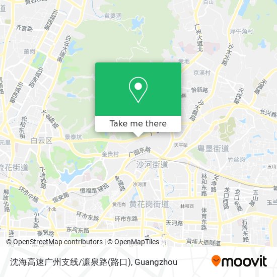 沈海高速广州支线/濂泉路(路口) map