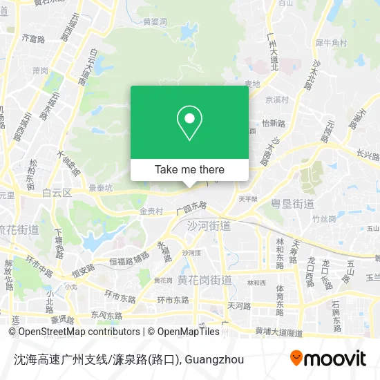 沈海高速广州支线/濂泉路(路口) map