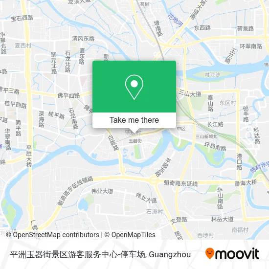 平洲玉器街景区游客服务中心-停车场 map