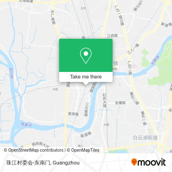 珠江村委会-东南门 map