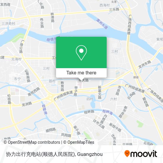 协力出行充电站(顺德人民医院) map