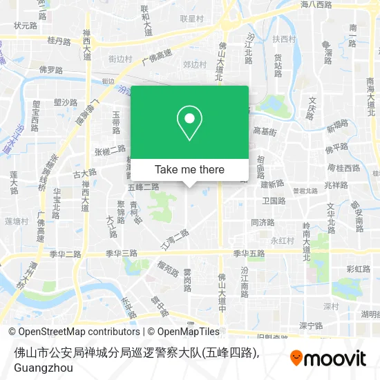 佛山市公安局禅城分局巡逻警察大队(五峰四路) map