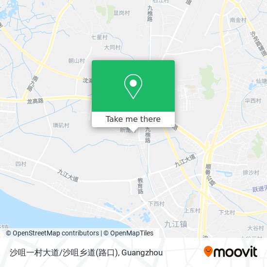 沙咀一村大道/沙咀乡道(路口) map