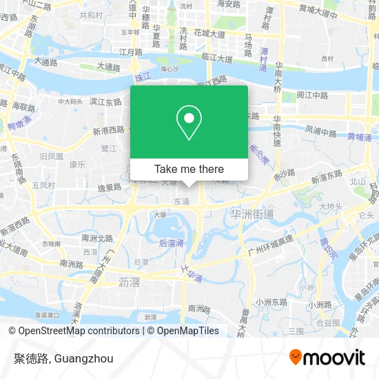 聚德路 map
