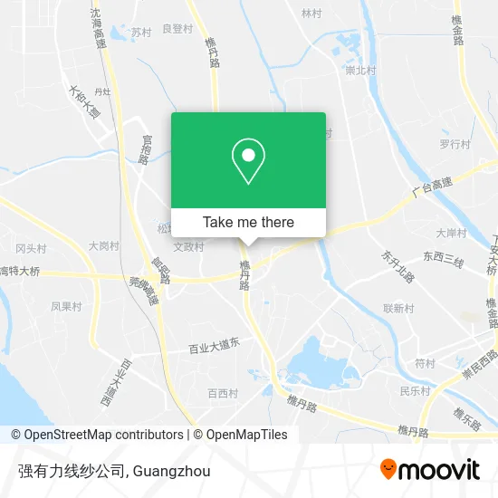 强有力线纱公司 map
