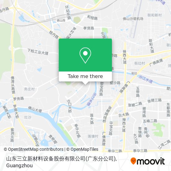 山东三立新材料设备股份有限公司(广东分公司) map