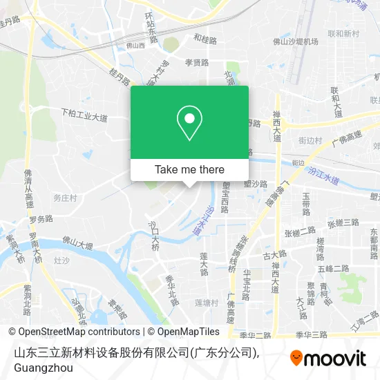 山东三立新材料设备股份有限公司(广东分公司) map