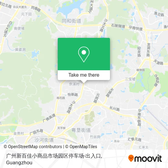 广州新百佳小商品市场园区停车场-出入口 map