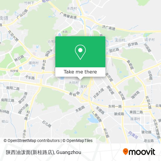 陕西油泼面(新桂路店) map