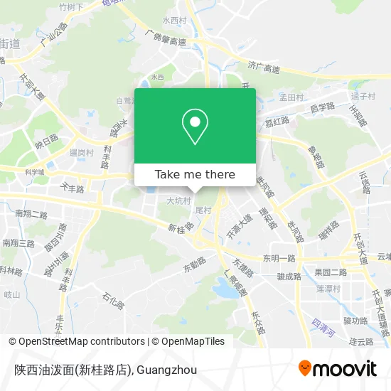 陕西油泼面(新桂路店) map