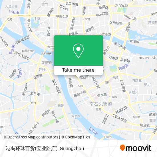 港岛环球百货(宝业路店) map