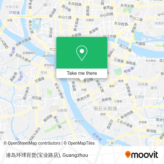 港岛环球百货(宝业路店) map