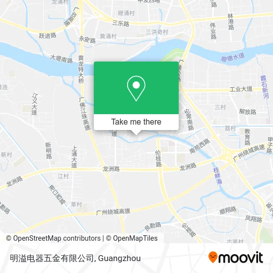 明溢电器五金有限公司 map