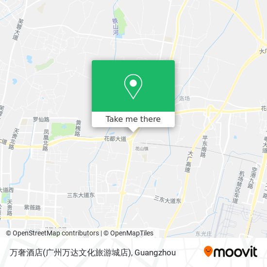 万奢酒店(广州万达文化旅游城店) map