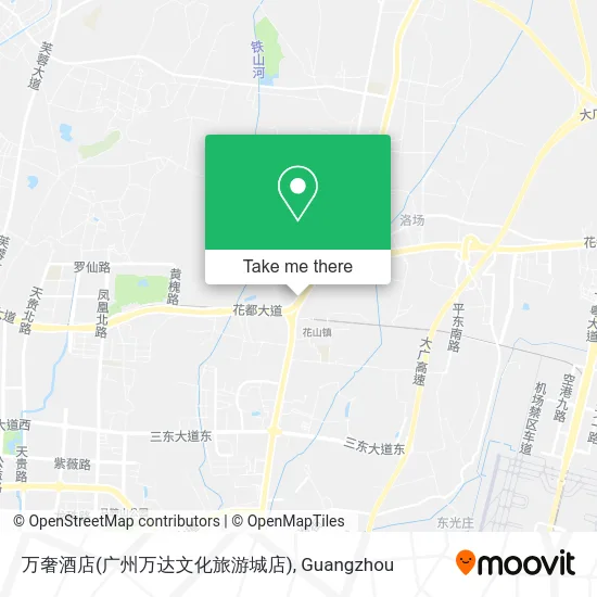 万奢酒店(广州万达文化旅游城店) map