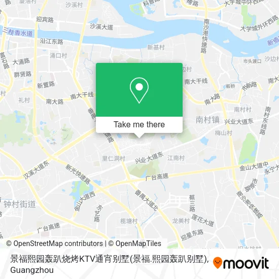 景福熙园轰趴烧烤KTV通宵别墅(景福.熙园轰趴别墅) map