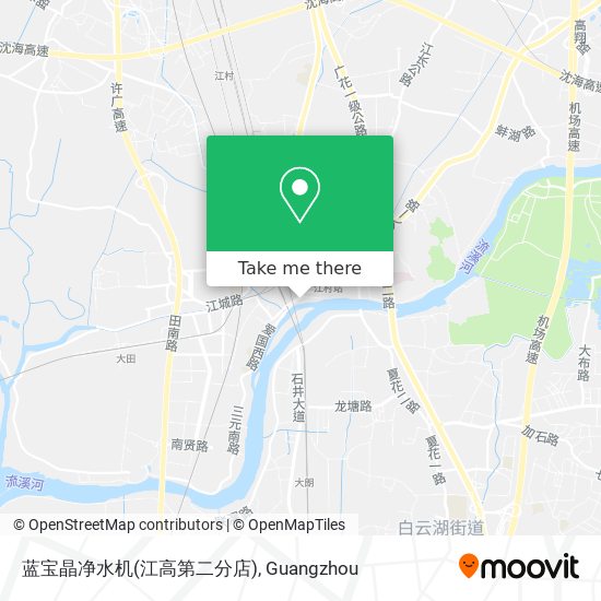 蓝宝晶净水机(江高第二分店) map