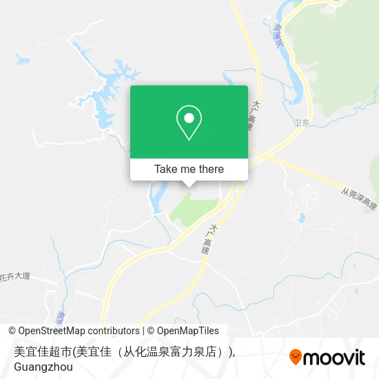 美宜佳超市(美宜佳（从化温泉富力泉店）) map
