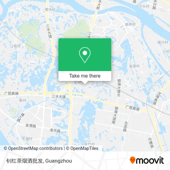 钊红茶烟酒批发 map