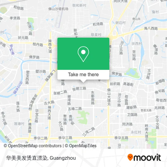 华美美发烫直漂染 map