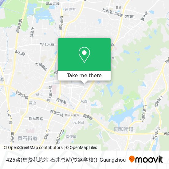 425路(集贤苑总站-石井总站(铁路学校)) map