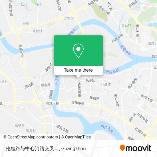 伦桂路与中心河路交叉口 map