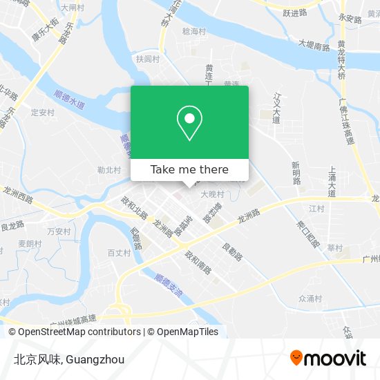 北京风味 map