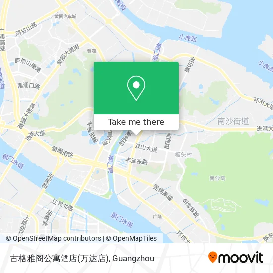 古格雅阁公寓酒店(万达店) map