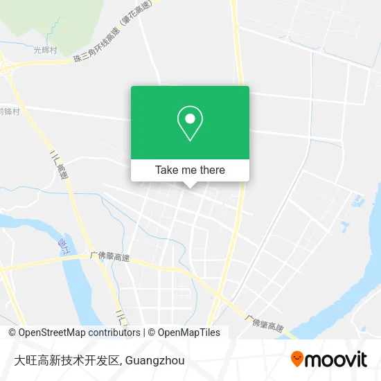 大旺高新技术开发区 map