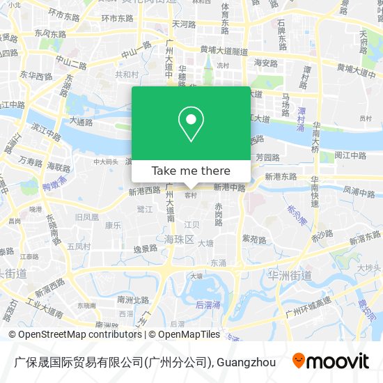 广保晟国际贸易有限公司(广州分公司) map