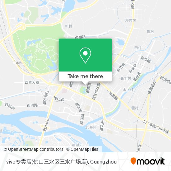 vivo专卖店(佛山三水区三水广场店) map