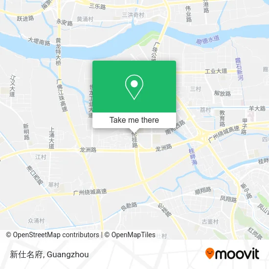 新仕名府 map