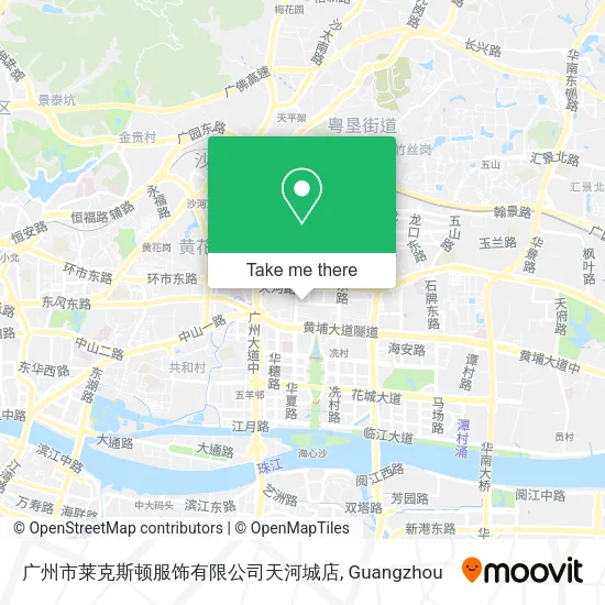 广州市莱克斯顿服饰有限公司天河城店 map