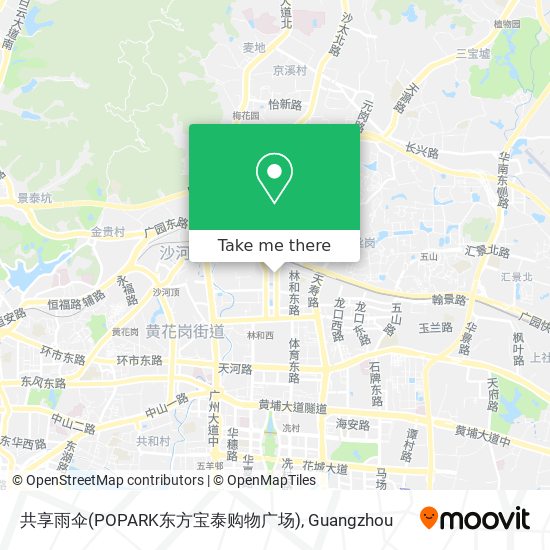 共享雨伞(POPARK东方宝泰购物广场) map