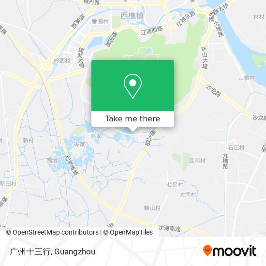 广州十三行 map