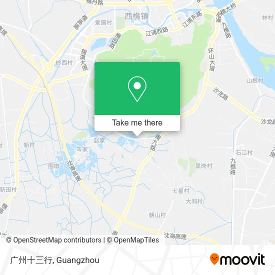 广州十三行 map