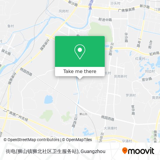 街电(狮山镇狮北社区卫生服务站) map