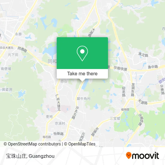 宝珠山庄 map